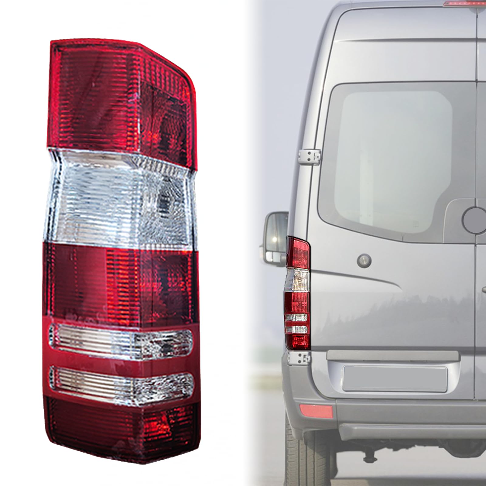 Voltexa Tail Light Compatible with 2007-2018 Benz Sprinter Van Taillights Compatible with 2007-2009 Freightliner Dodge Sprinter Van Halogen Rear
