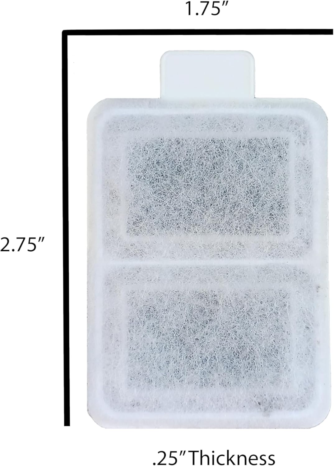 Flowing Fountain Filter Cartridges (SMALL) compatible with Top Paw Fountains (individually wrapped) - 50 oz. (sml) and 150 oz. (med) sizes. 8 pack Carbon Activated Filters by Trinity Marketplace.
