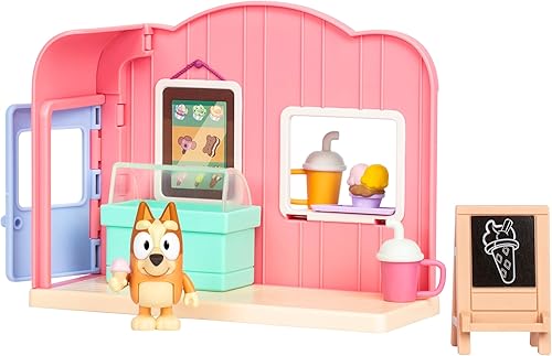Miniatura 6 de BLUEY Mini Playsets Ice Cream Shop Playset  Incluye figura de bingo articulada y accesorios