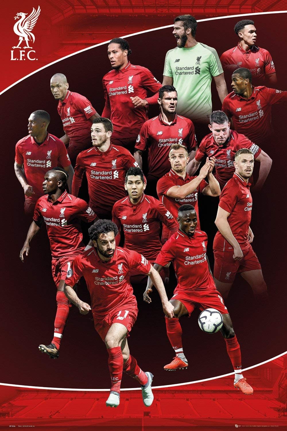 GB Eye Limited Liverpool Players 2018 2019 Soccer Football Sports Cool Wall Decor Art Print Poster 60x90