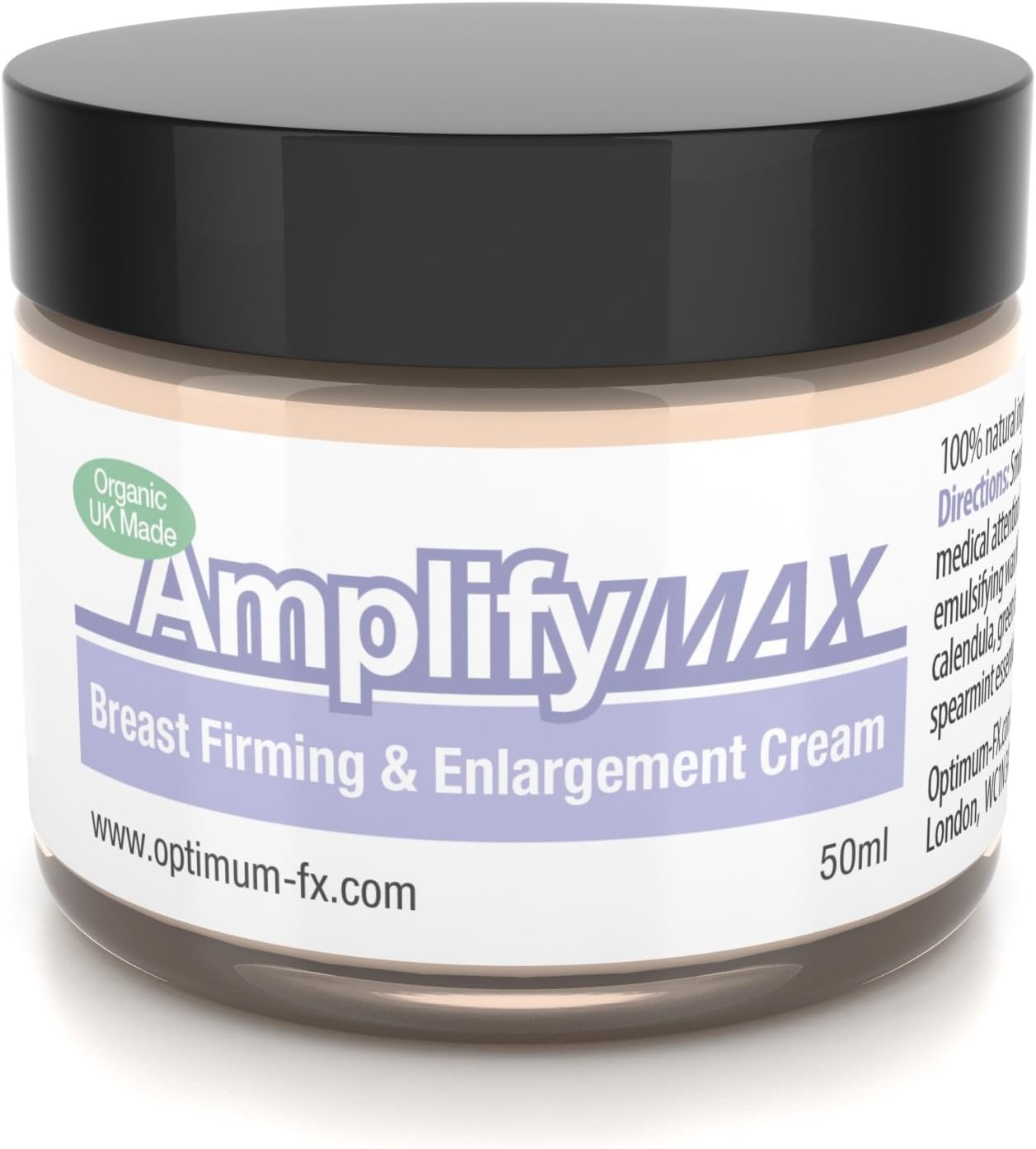Enhanced Breast Firming Cream Works In 30 Days 11 Ways To A Fuller Firmer Bust FAST UK Made With Natural And Organic Ingredients - Paraben and Cruelty FREE - 50ml