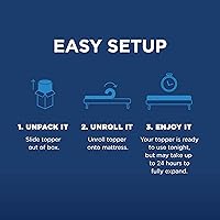 Vista 8 de Tempur-Cloud - Cubrecolchón de 2 pulgadas, tamaño individual