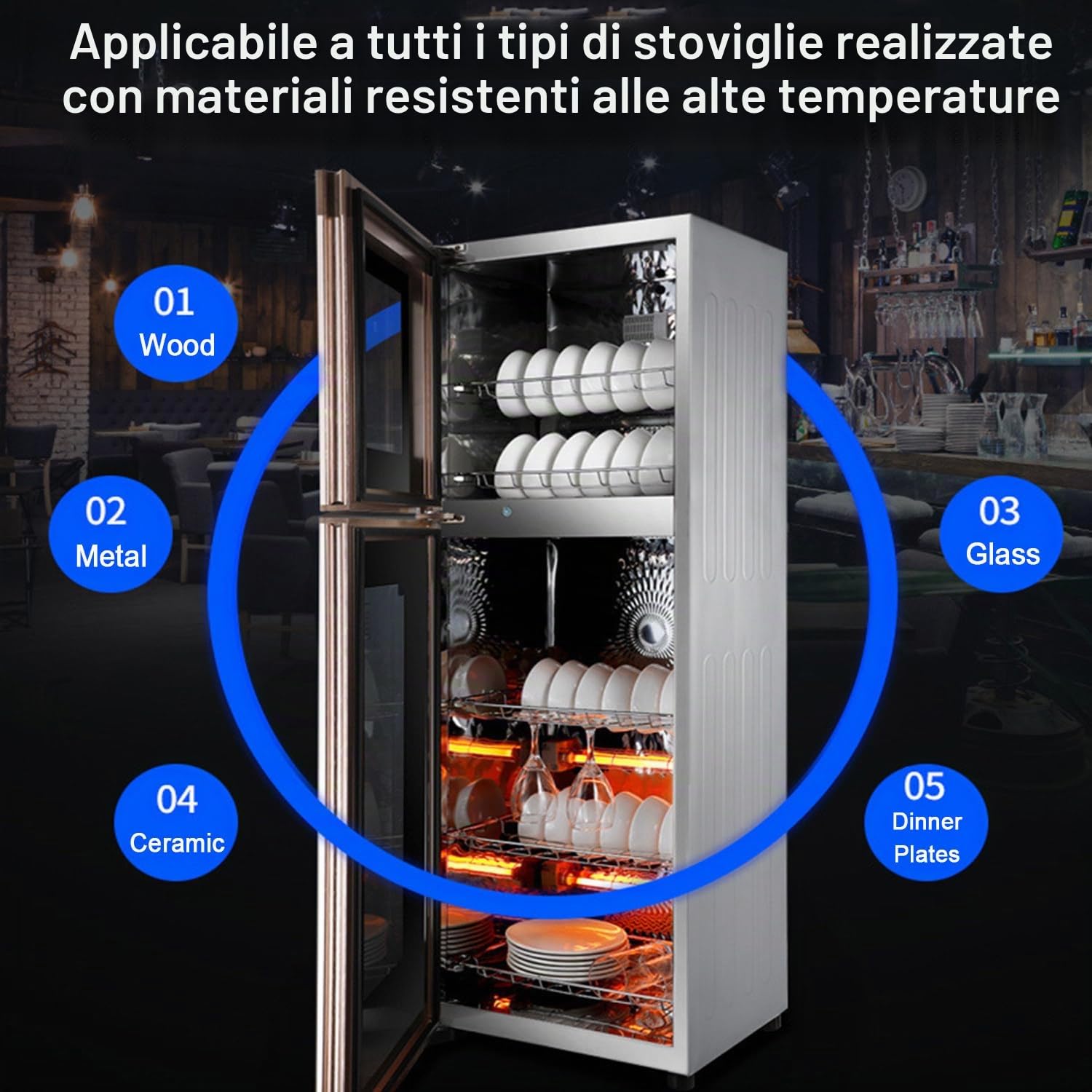 Commerciale Singola Doppia Porta Asciugapiatti Professionale Cucchiaio E Forchetta Sterilizzatore Disinfezione Armadio,Prendersi Cura Salute,Iniziare Con Stoviglie Pulite,42 * 36.5 * 129cm