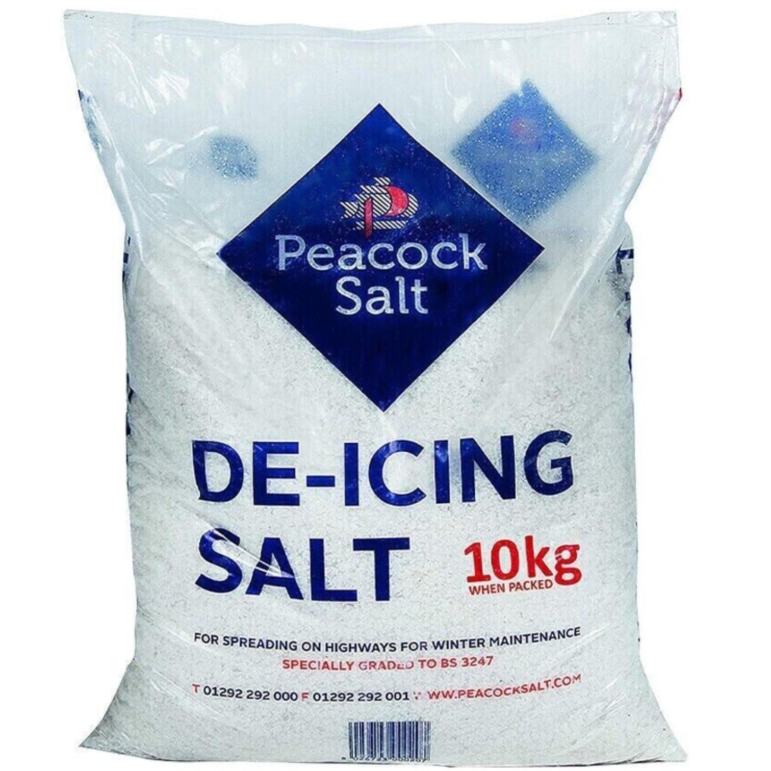 Lizaa White "10Kg De-Icing Salt - Grit For Snow, Ice, And Rock - Clear Driveway, Road, Pathway, Steps - Winter Safe"