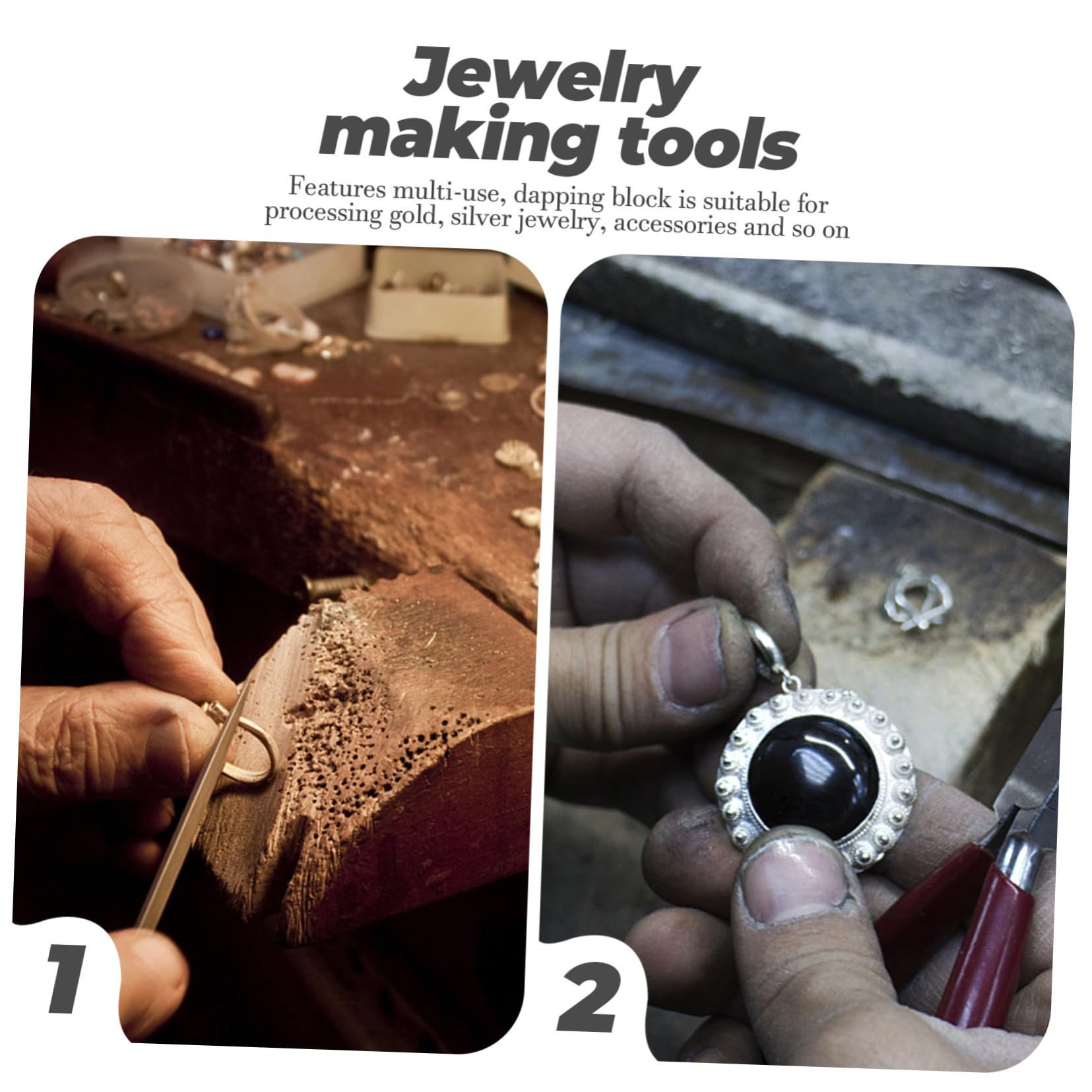 SHINEOFI Herramienta de Metal Fácil de Usar y Limpiar para Hacer Campanas en Joyería de Plata Adecuado para Accesorios y Bricolaje Profesional Profesional