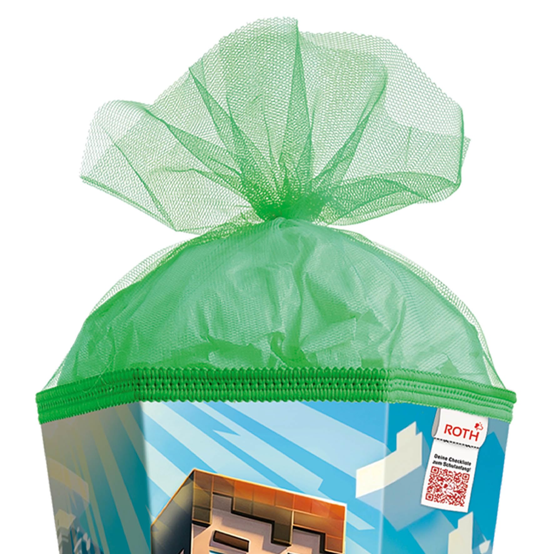 ROTH Motiv-Schultüte, Block Game, 85 cm, eckig, Rot(h)-Spitze, Tüllverschluss