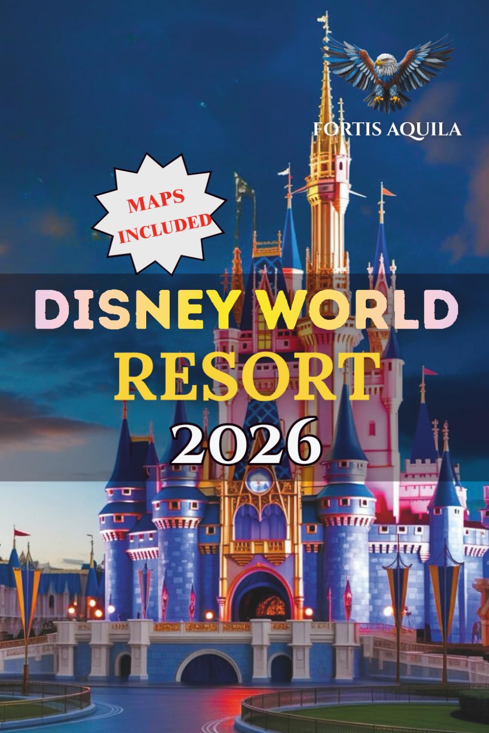 Disney World Resort 2026: A Complete Guide to Magic Kingdom, EPCOT, Hollywood Studios, and Animal Kingdom — Featuring Park Maps, Top Attractions, ... Insider Strategies (Fortis Aquila Travels)