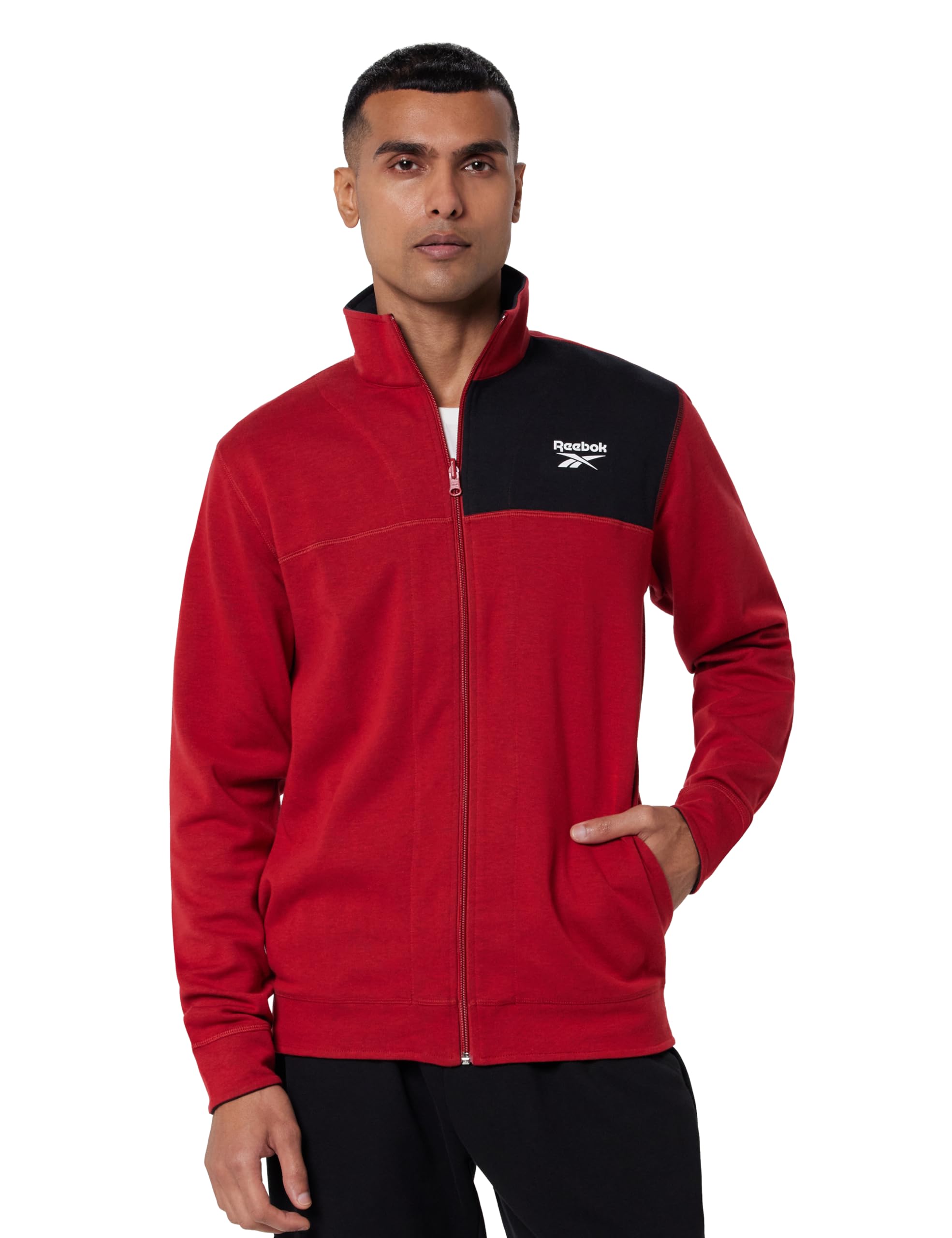 Men's Solid Regular Fit Track Top