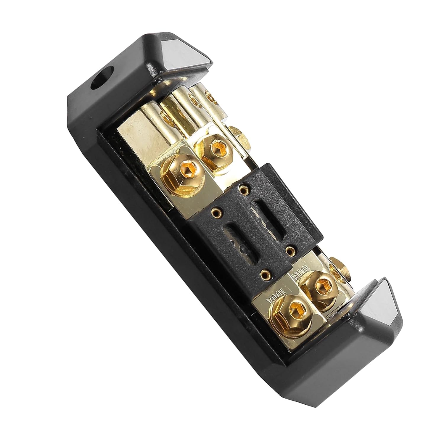 Car Stereo Audio Inline ANL Automotive Fuse Holder 3 Way with Fuse 1 x 0GA 3 x 4GA Distribution Block Fuse Distribution Block Stereo/Audio/CAR
