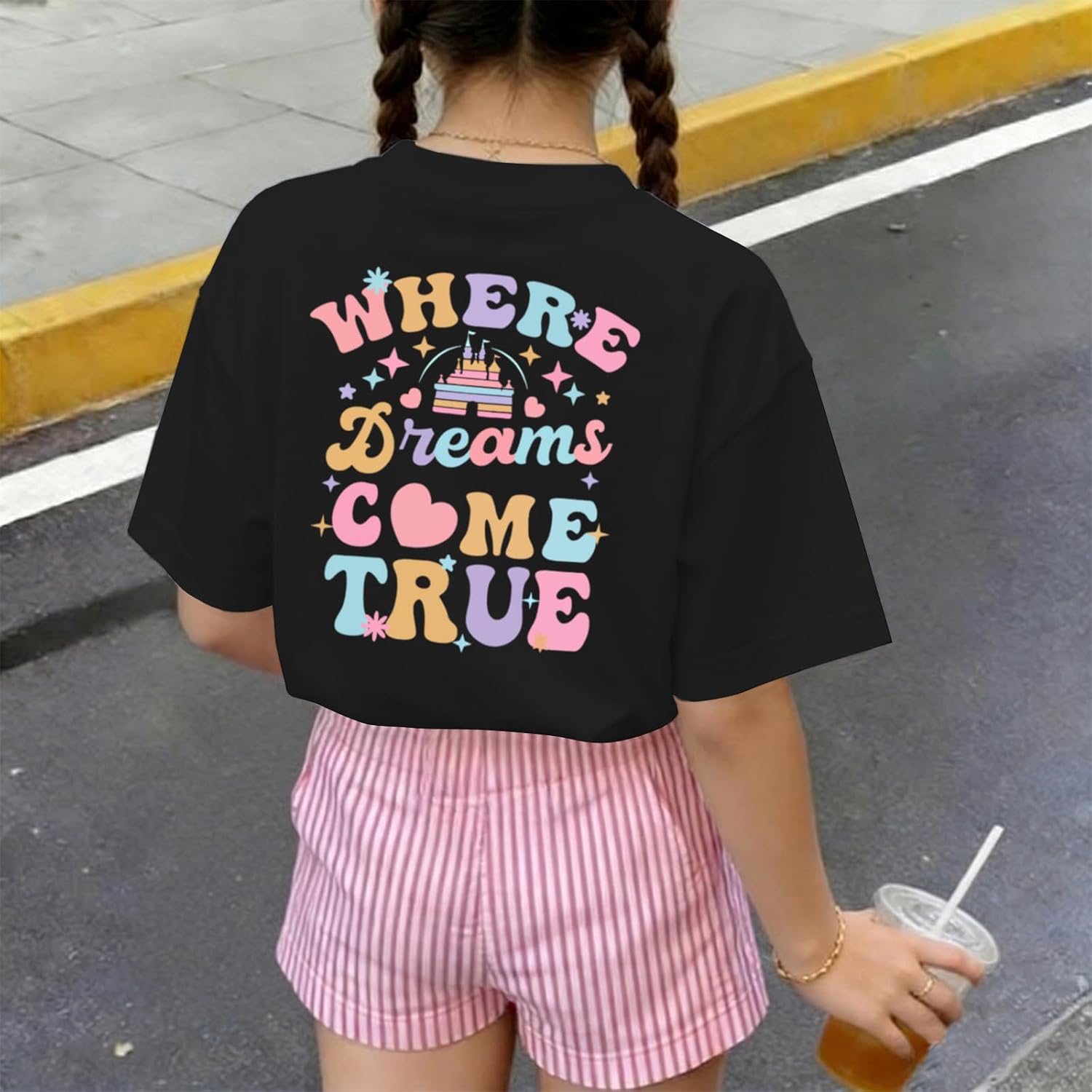 Sulayesh Cute Graphic Shirts for Girls Kids Holiday Vacation Trip Tshirt Short Sleeve Tees Tops