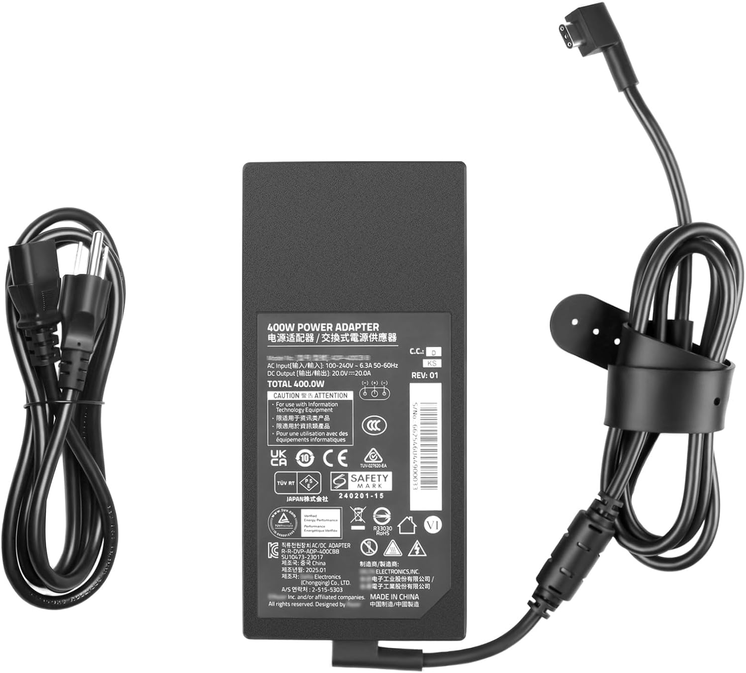 400W Laptop Charger Comaptible with Razer Blade 18 RZ09-0529 Razer 400W Power Adapter RC30-05290200-B3U1 ADP-400CB B