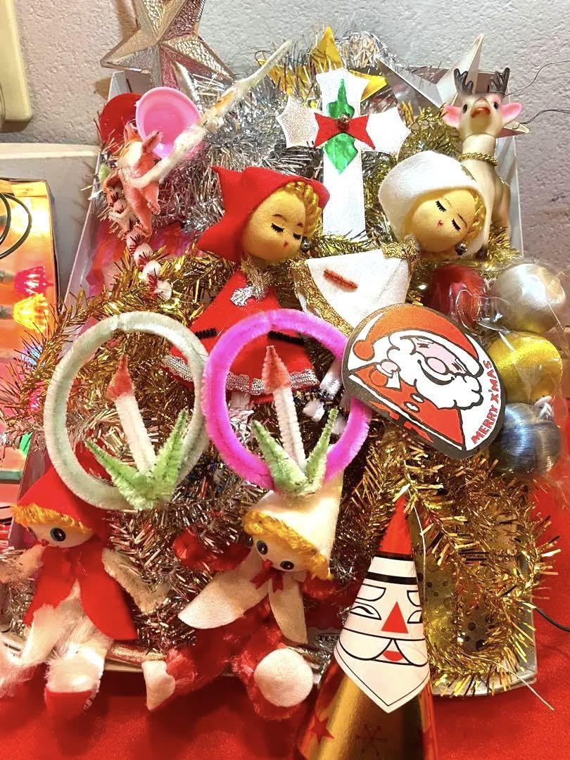 飾り物　少年少女画　昭和レトロ　アンティーク　レコード盤　クリスマス 飾り物 少年少女画 昭和レトロ アンティーク レコード盤 クリスマス