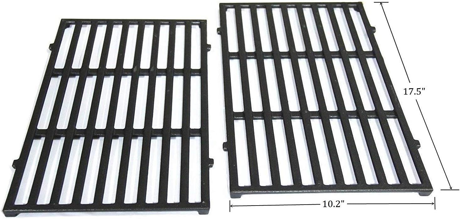 Htanch CG637(2-Pack) 17.5" Cast Iron Cooking Grates Grid Replacement for Weber Spirit 200,E-210 (2013-2016), E-220, S-210 (2013-2016), S-220 Series Gas Grills for Weber 7637