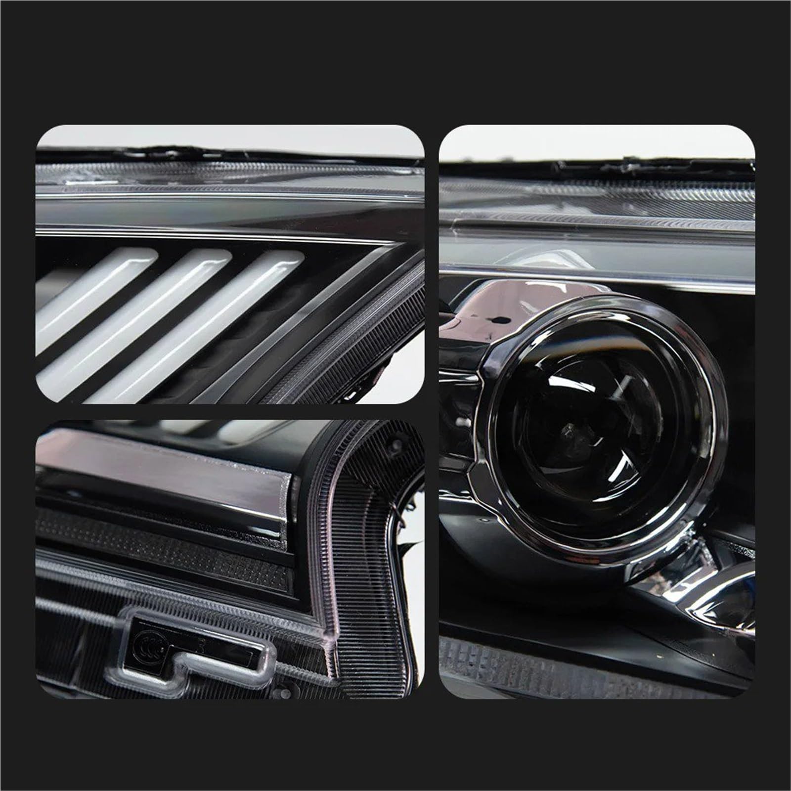 Gruppo Faro per Auto Ranger 2016-2021 Faro Anteriore DRL Indicatore di direzione Fascio Luminoso Angel Eye Lente proiettore
