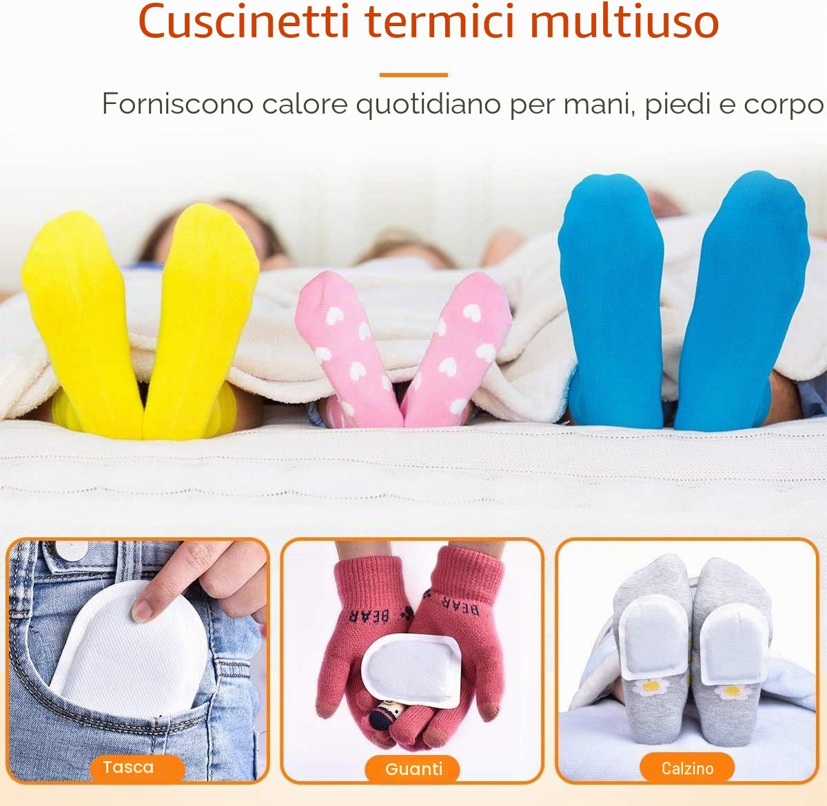Scaldapiedi Monouso – 10 o 40 Paia di Scalda Dita dei Piedi Adesivi, Cuscinetti Riscaldanti per Scarpe e Stivali, Attivati all’Aria per Escursionismo, Sci, Lavoro Invernale all’Aperto, Uomo e Donna