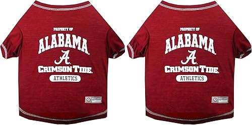 Miniatura 102 de NCAA Camiseta de manga corta para perros y gatos, camiseta deportiva duradera, 5 tamaños disponibles en más de 50 equipos escolares – Traje