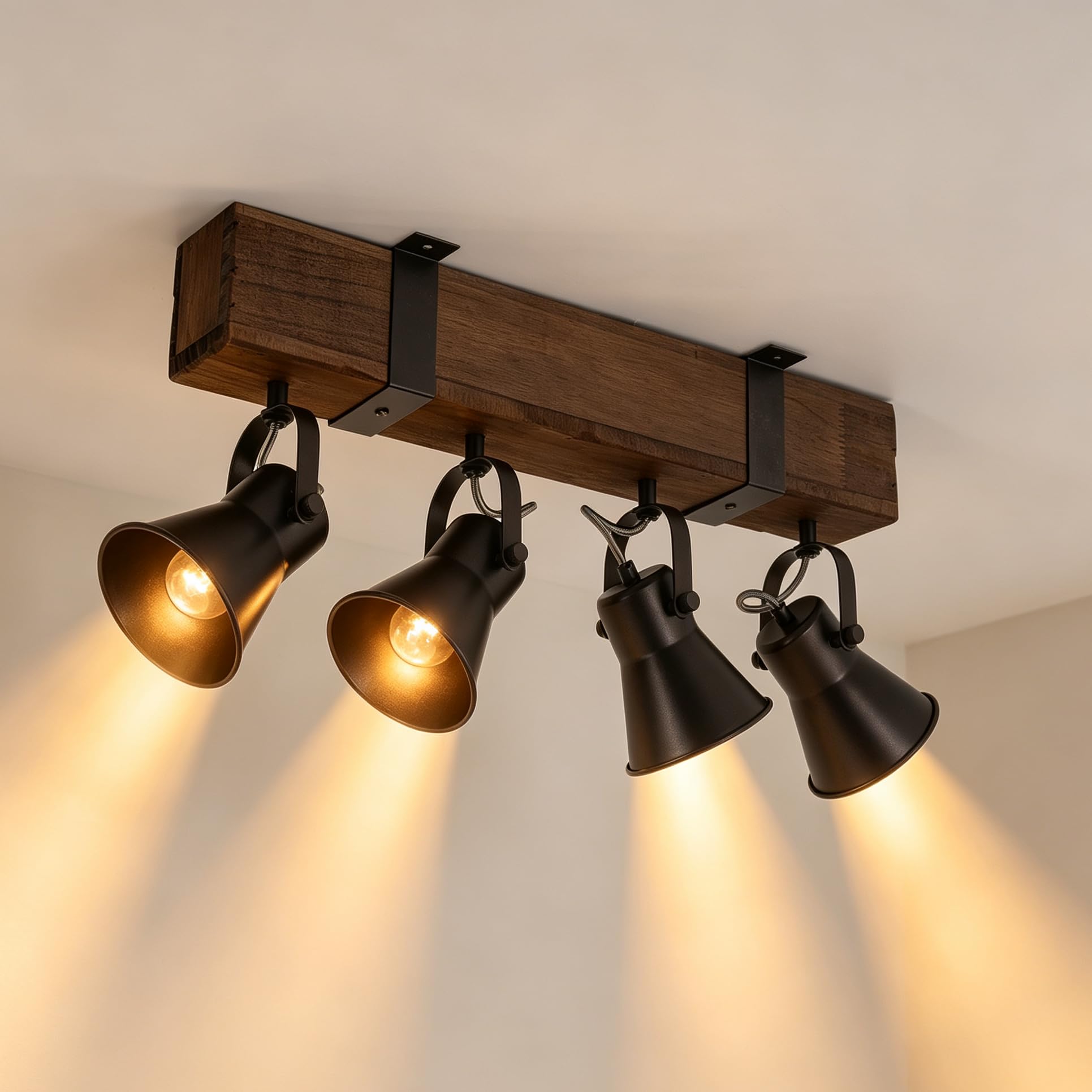 Photo 1 of MUEOF 4-Light Farmhouse Track Lighting Fixture