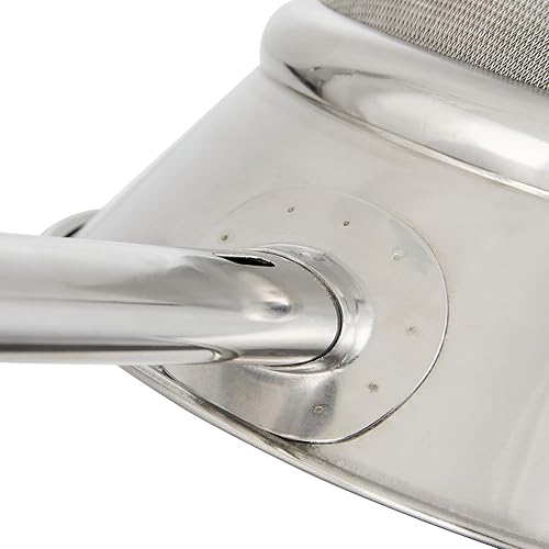 Miniatura 19 de Restaurantware Chinois - Colador de acero inoxidable de 10.2 pulgadas con malla extrafina para salsas, caldos, sopas, caldos, tamizado, herramientas