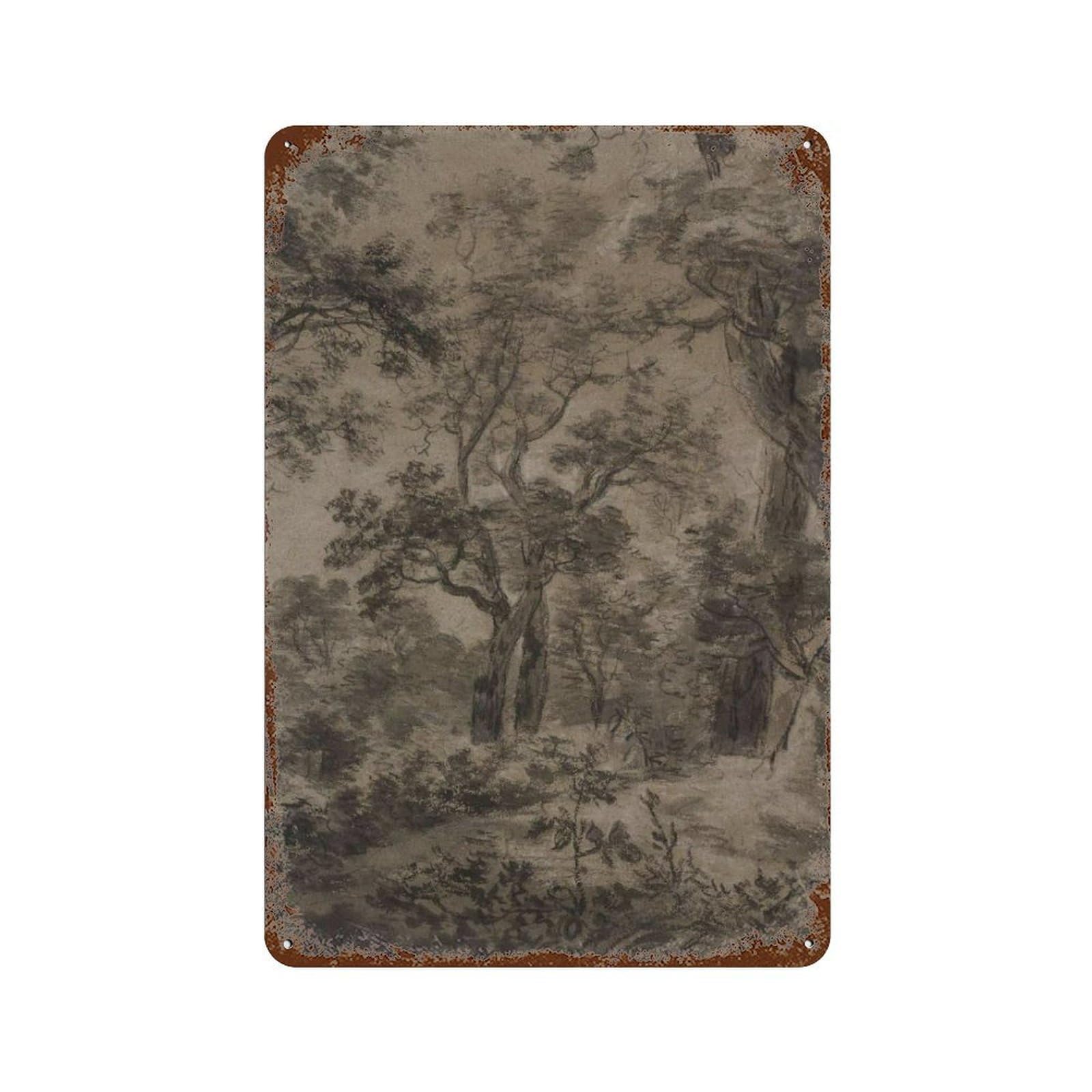 xiaoxiaoshen Vintage Woodland Landscape Rustic (1) Wall Decor Art Metal Tin Poster Modern Home Decor Art Home Bar Shop Decorations Vintage Sign 30x20cm