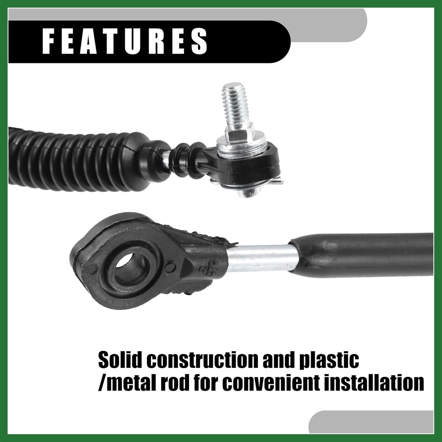 Motoforti Automatic Transmission Shift Cable NO.3382048060 - Auto Trans Shifter Cable - for Toyota Highlander 2001-2003 Metal Black - 1 PC Long-lasting