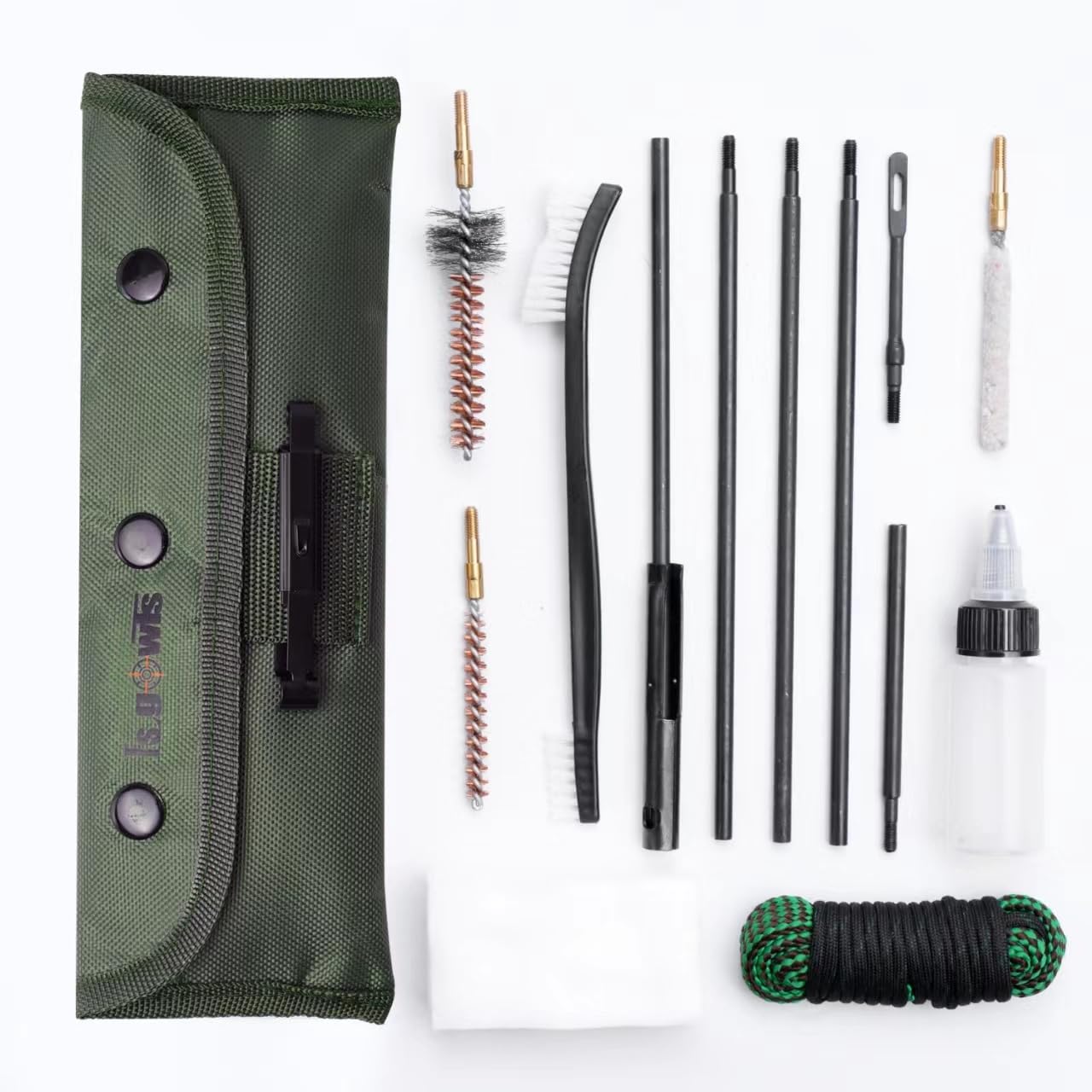Generic LSGOWTS Rifle Gun Cleaning Kit Pistol Brushes Mops Cleaner for 5.56mm 22LR .22 Cal with .223 Gun Snake Set