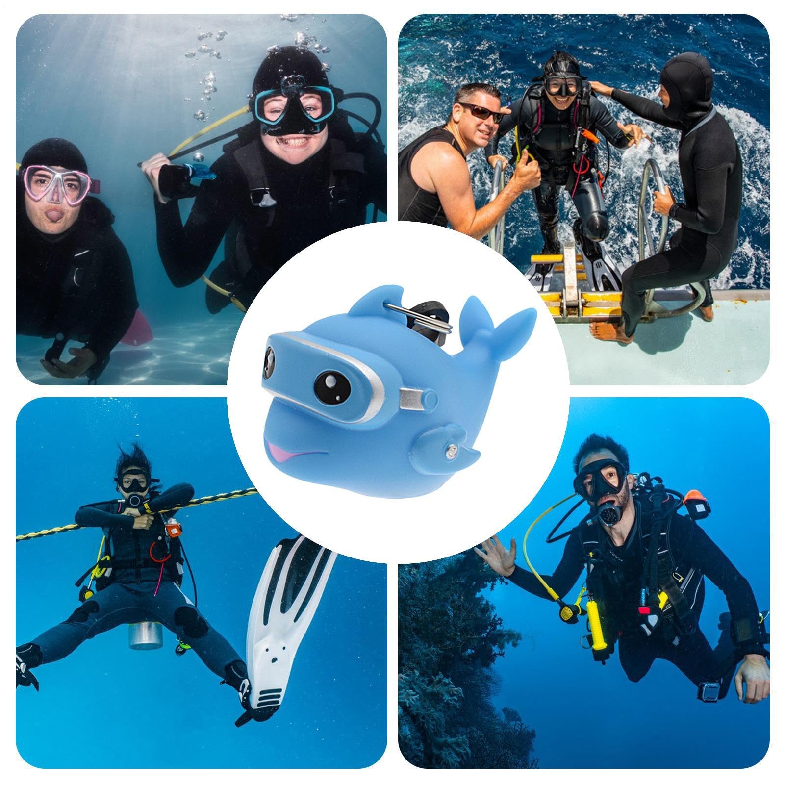Protector de punta de Buceo Delfín de dibujos animados antipolvo