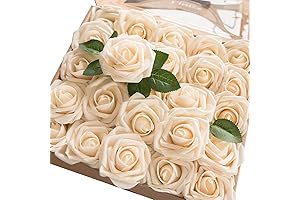 Artificial Cream Roses: Enhance Your Decor with Lifelike Floral Charm