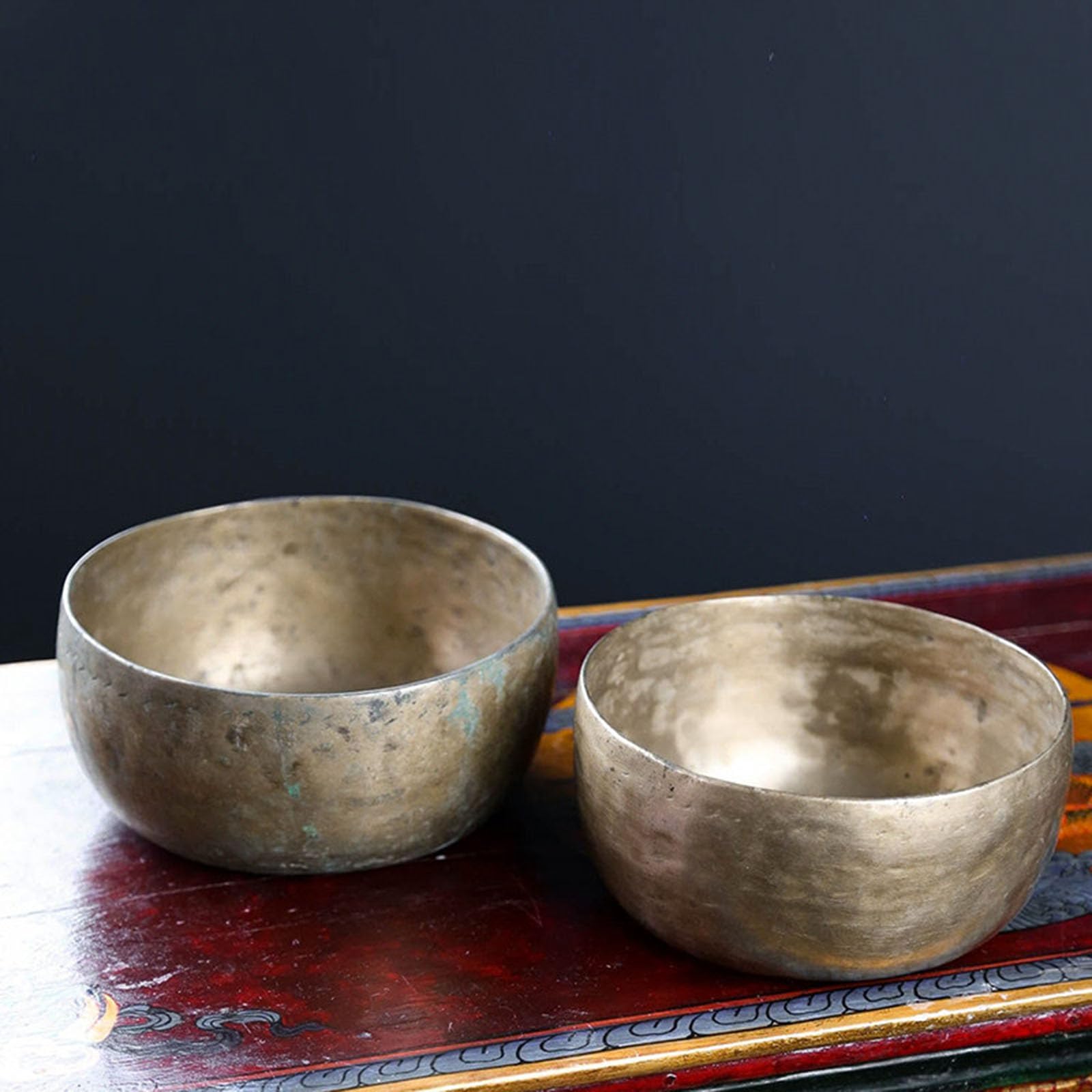 Set di campane tibetane antiche per meditazione, yoga, guarigione consapevole