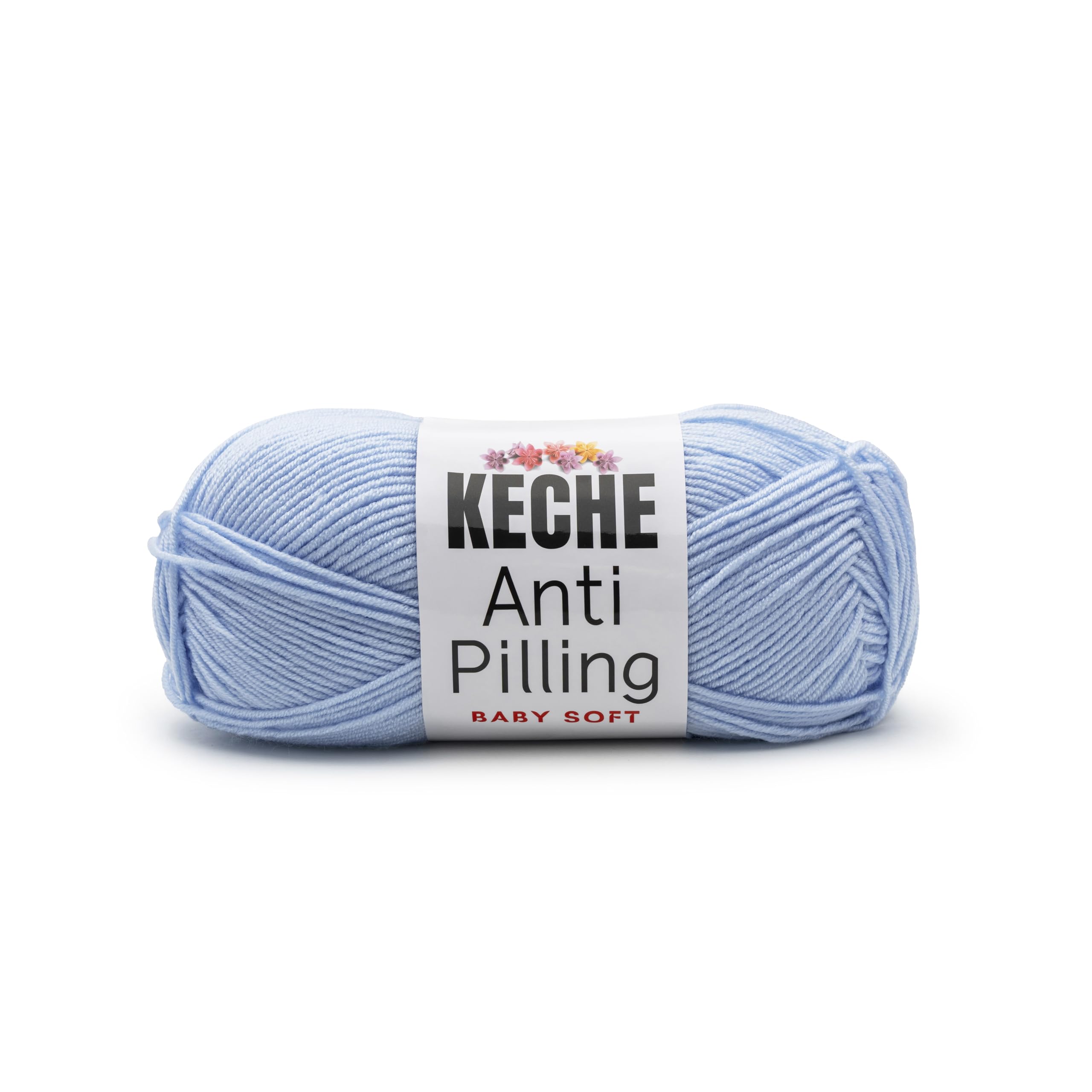 Soft DailyKnit DK Yarn, 100% Anti-Pilling Acrylic for Knitting Crocheting, Light Weight #3 (3.52 oz / 274 Yds) 1 Skein - Red — view 25