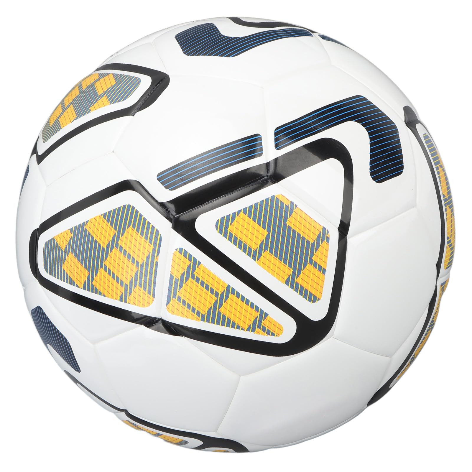 Pallone da calcio in materiale PU a prova di perdite per allenamenti indoor e outdoor, bianco