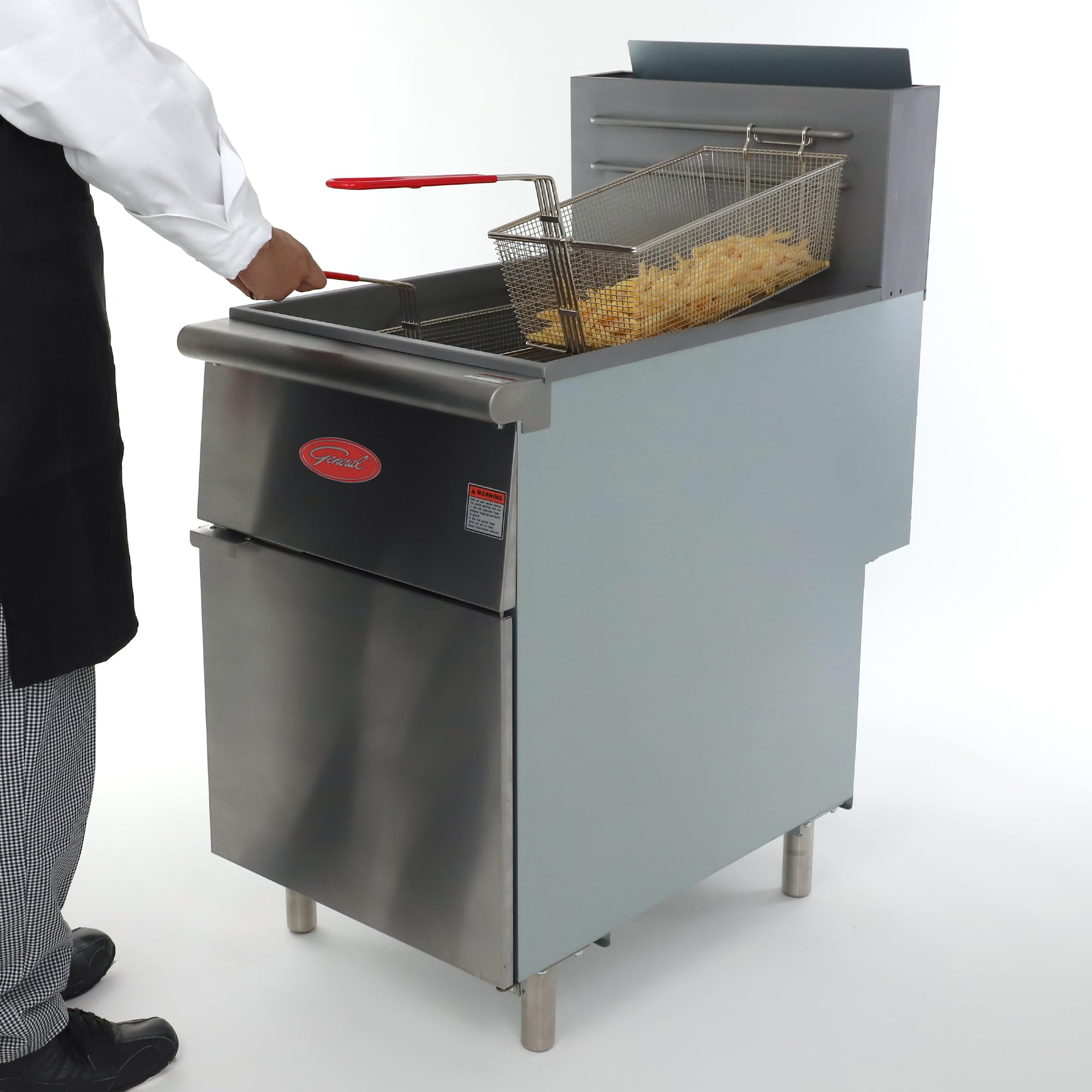 General Foodservice Deep Fryer, 70 lb., 150,000 BTU, in Stainless Steel