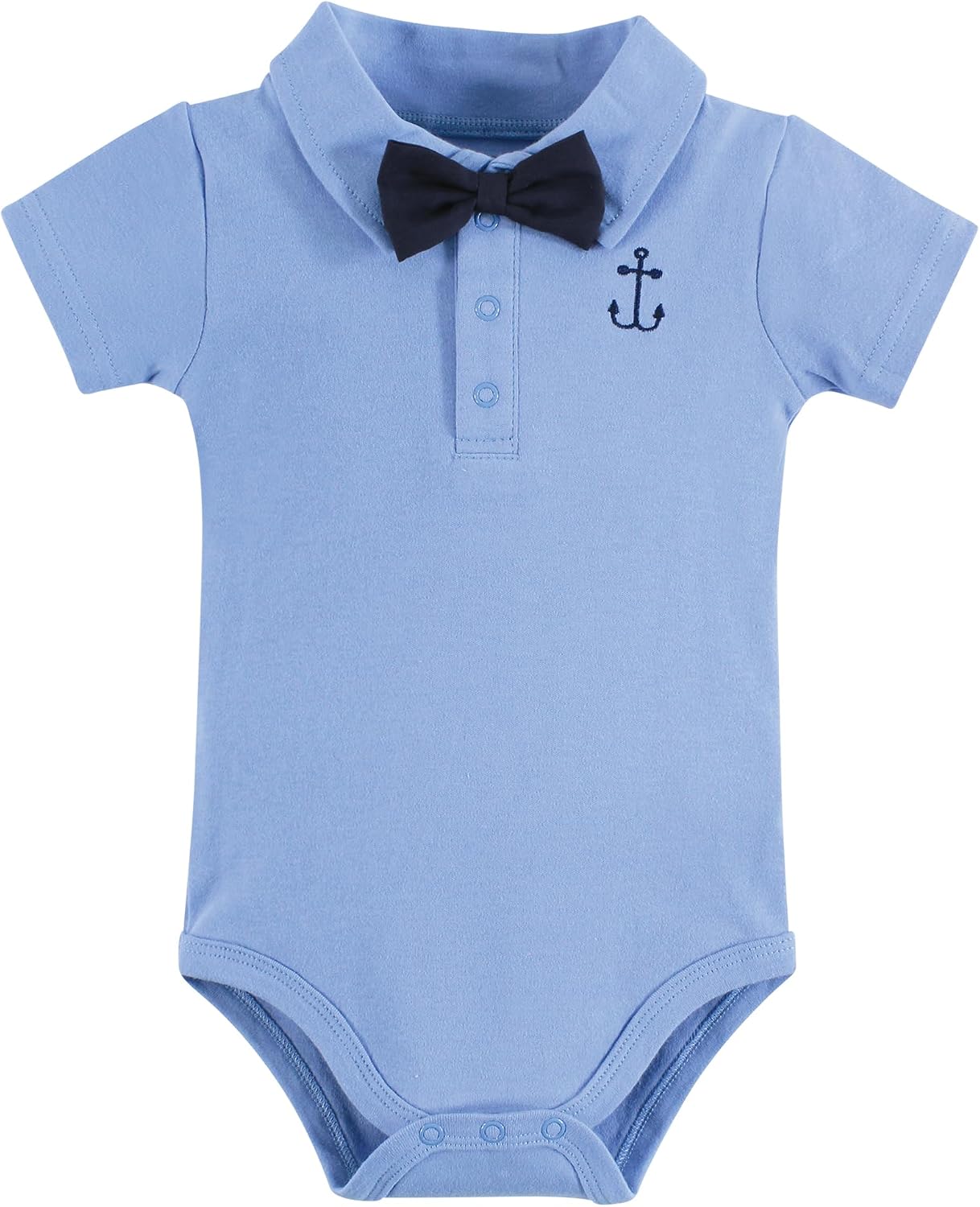 Hudson Baby Infant Boy Cotton Bodysuits, Mommys Sunshine Polo, 6-9 Months
