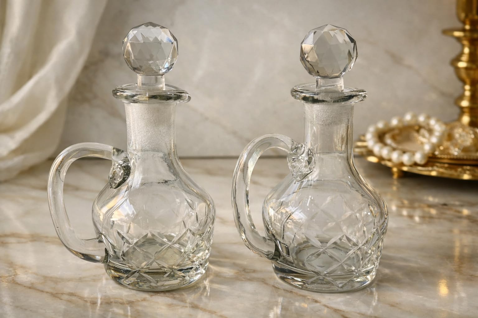 150ml Royal Empty Refillable Glass Bottle with stopper for DIY Perfume, Attar, Essential Oils, Blends, Rose Water Pack of 02 pcs size 11 * 11 * 17-image-17