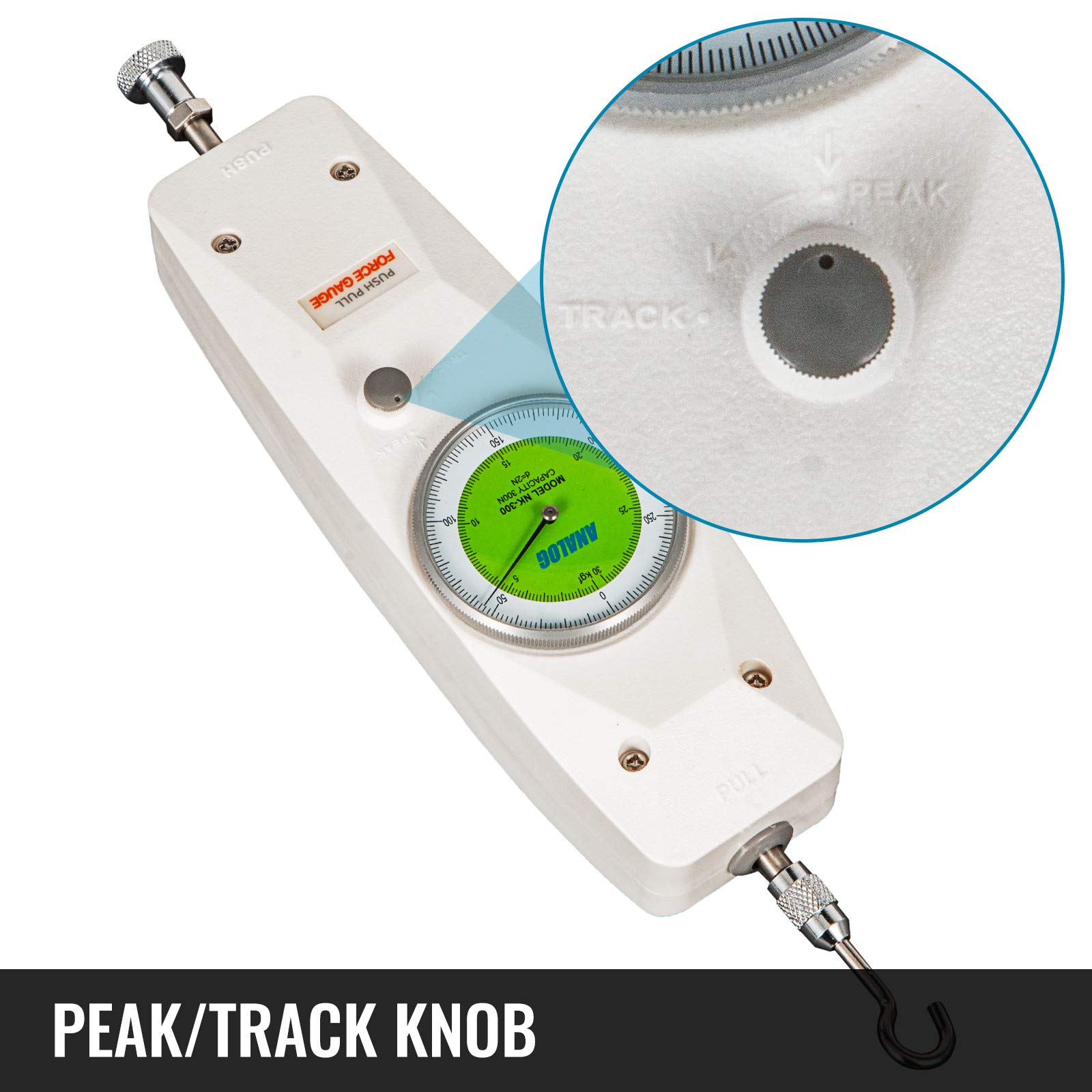 Buy VEVOR Push Pull Force Gauge NK200 Push Pull Gauge Mechanical Push