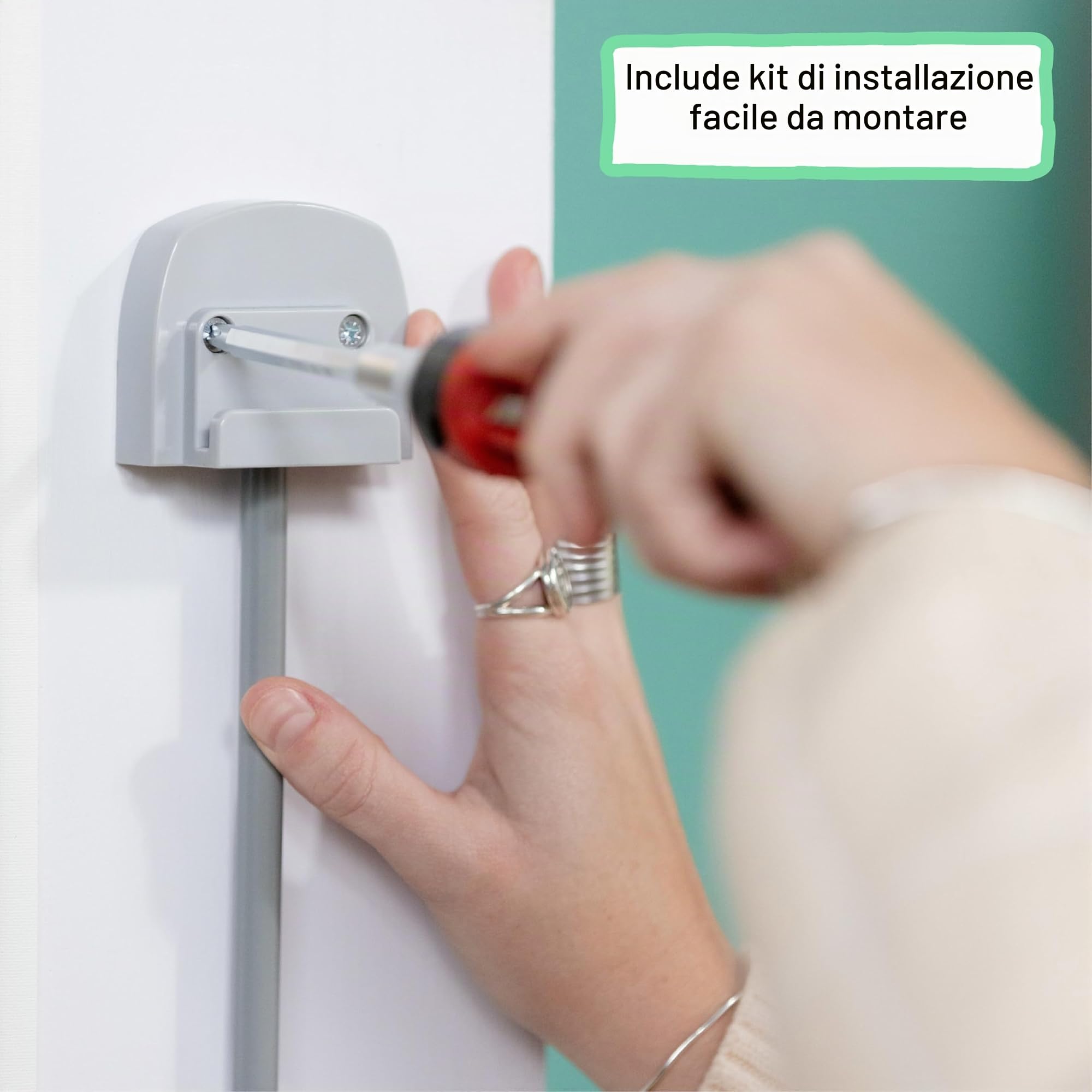 Ingenuity Thruway - Cancelletto retrattile per bambini, serie 52 W, con rete a scomparsa, per scale per cani e neonati, adatto per aperture fino a 132,1 cm di larghezza, 76,2 cm di altezza, porta