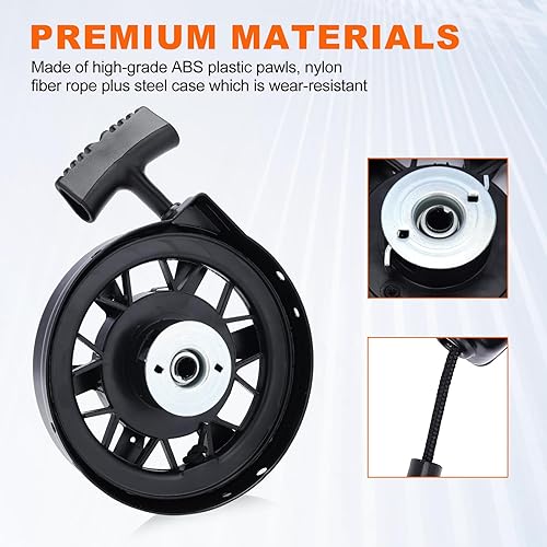 Miniatura 3 de Hipa 590739 Arrancador de retroceso compatible con Tecumseh LV195EA LEV120 LEV100 Lawn Boy Toro 20016 20017 20018 20019 Walk BehindLawn Mower