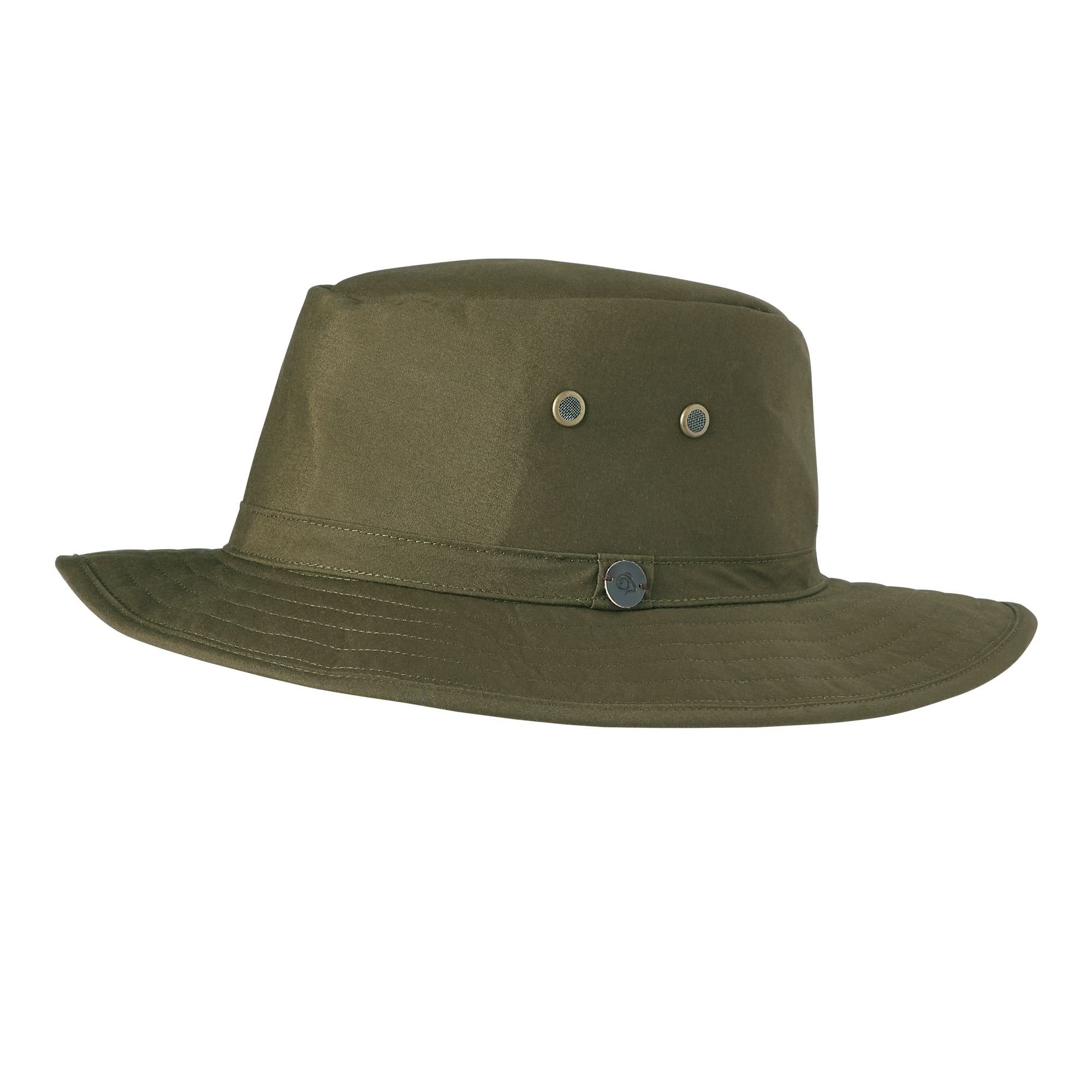 Craghoppers Kiwi Ranger Hat with Anti Insect, Sun Protection & Water Repellent Fabric - Perfect for Summer & Safari Green
