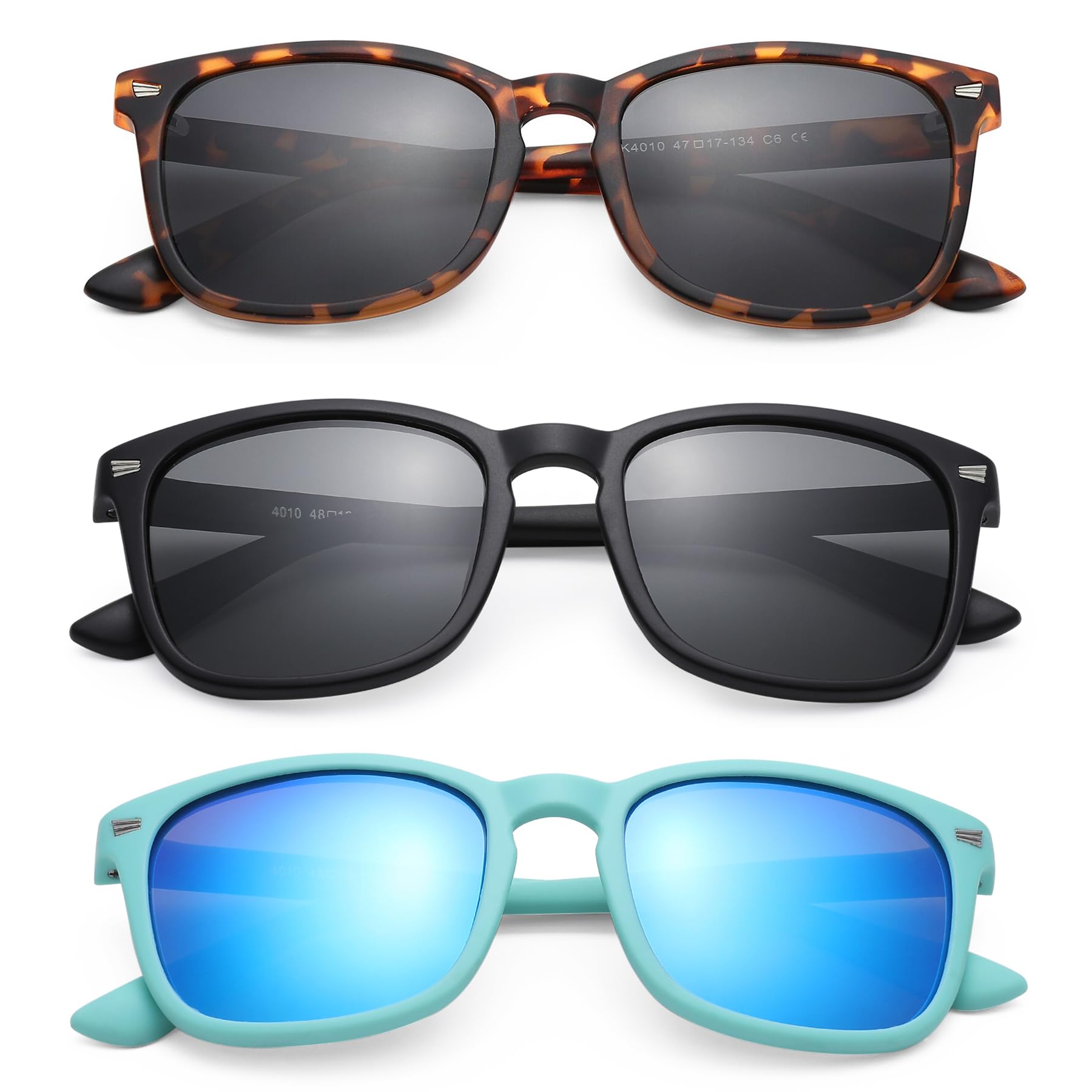 GLARDEFE Kids Sunglasses Polarized - Flexible Youth Glasses for Toddler Girls Boys Age 3-12