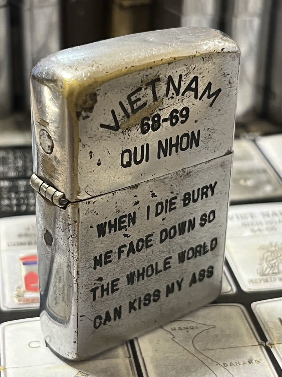 Amazon.co.jp: ベトナムZIPPO本物 1968年製ベトナムジッポー