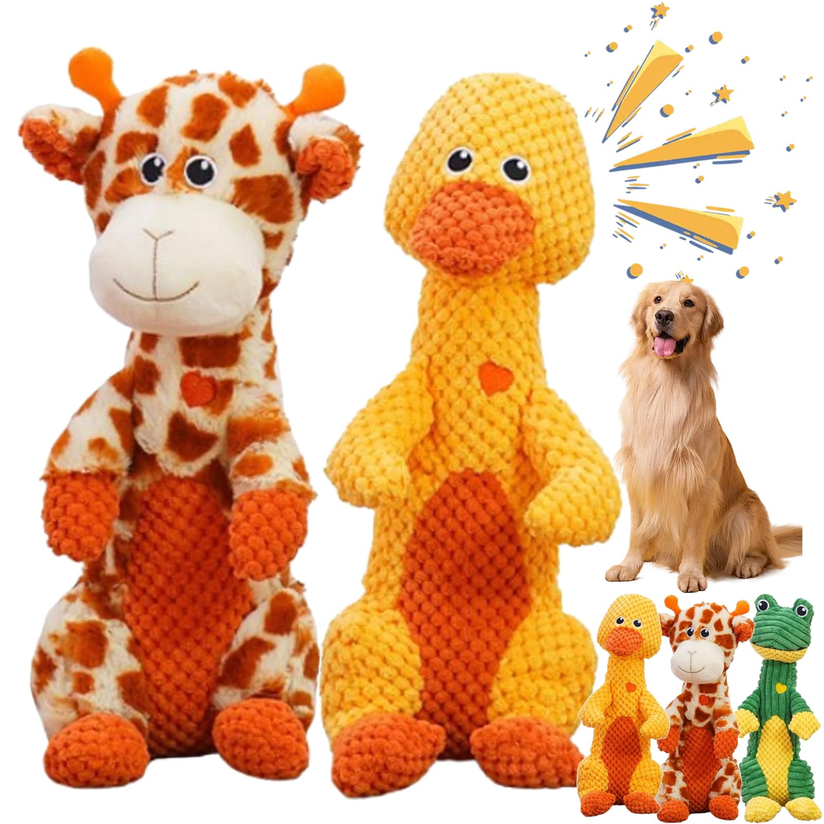fjaldjfu Durachew Dog Toy, 2025 New Wowpetsmart Invincible Chewanimals, Durachew Tough Dogchew Toy Designed for Strong Chewers, Chewers, Tough Dog Toys for Medium and Large Dogs (B+C)