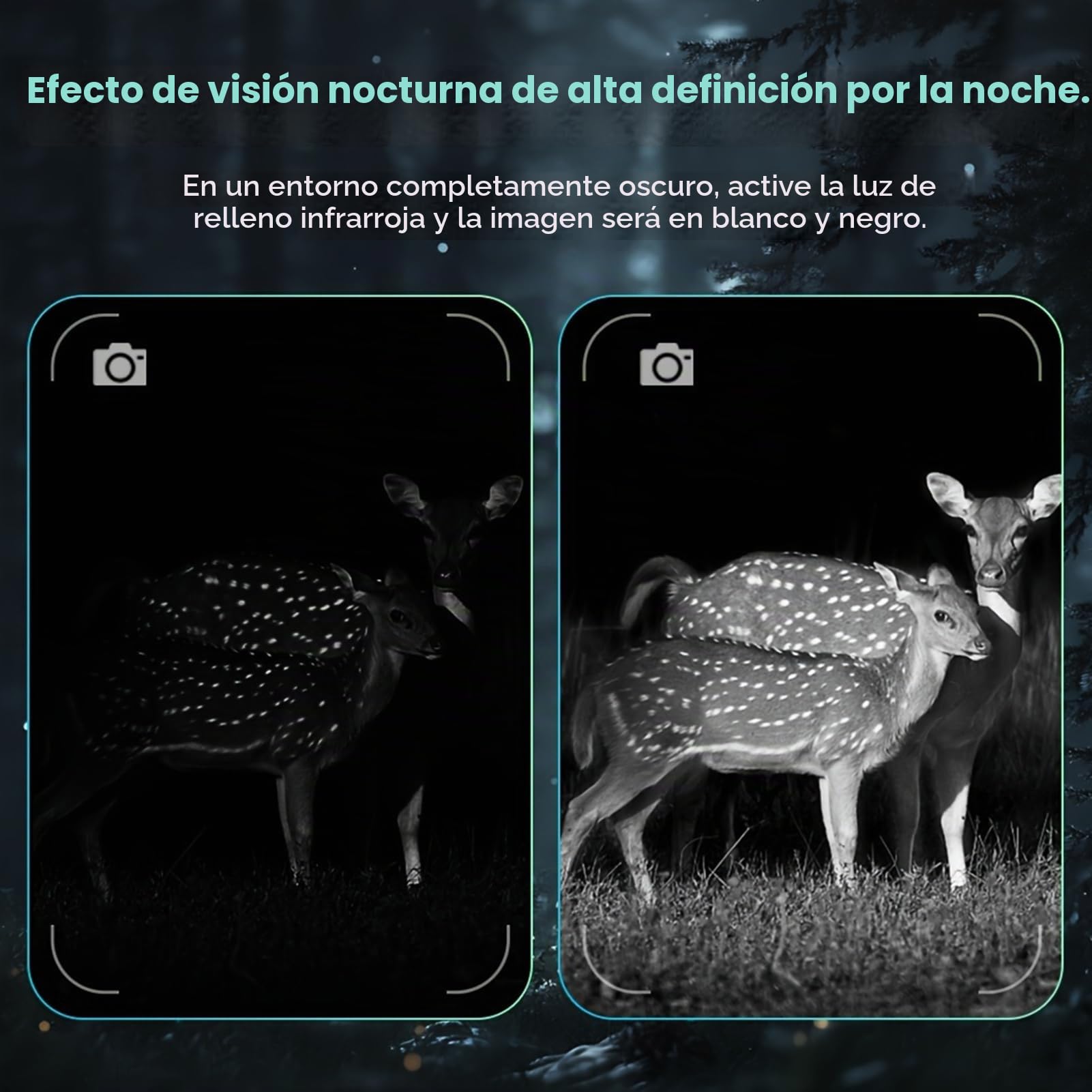 NK008 - Mira digital de visión nocturna para caza, zoom digital 5X 1080P visión nocturna monocular, iluminador IR 850 integrado, tarjeta de 32 GB incluida