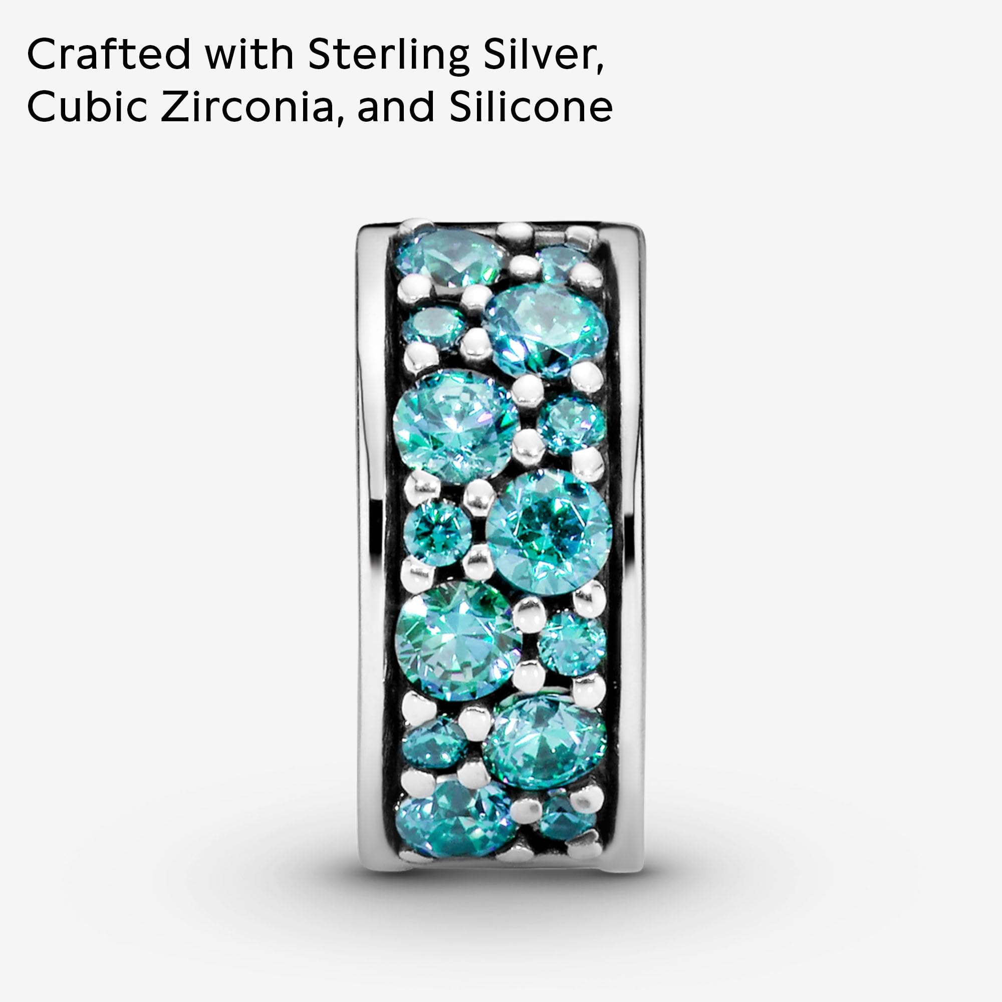 Pandora Colour Clip-Charm, Pavé