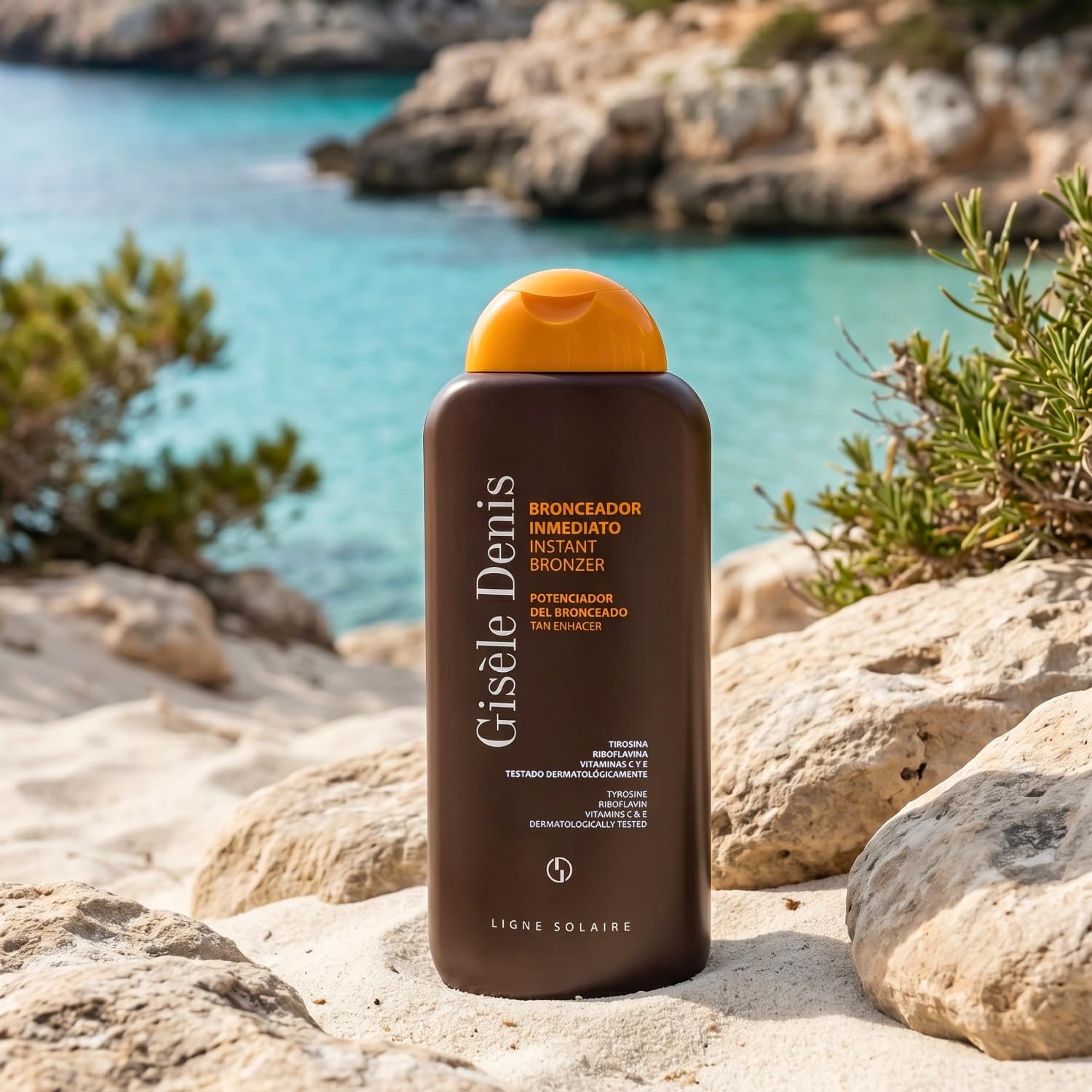 GISÈLE DENIS - Instant Tan 400 ml, Crema Abbronzante, Acceleratore di Abbronzatura, Abbronzatura Solare con Estratto di Carota, Intensificatore e Booster, Lozione Abbronzante Corpo