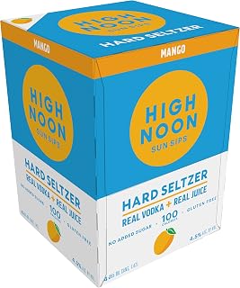 High Noon Vodka Hard Seltzer Mango 4-Pack