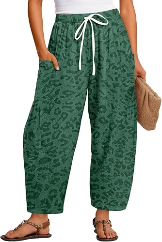 Camo Sweatpants Women Baggy Wide Leg Cheetah Sweatpants