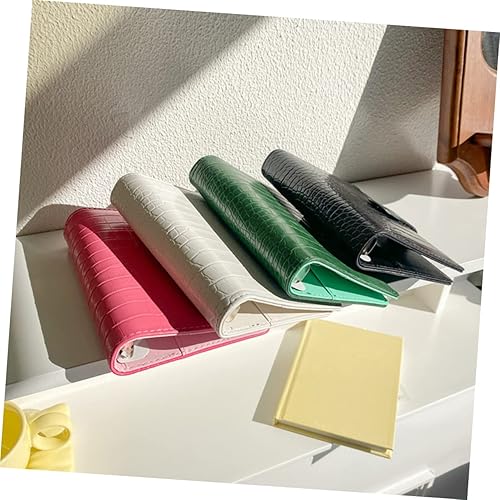 Miniatura 7 de MAGICLULU Libro de presupuesto en efectivo, carpeta de cuero A5, cuaderno en espiral, mini carpetas de cuero, carpeta A6, carpeta de hojas sueltas,