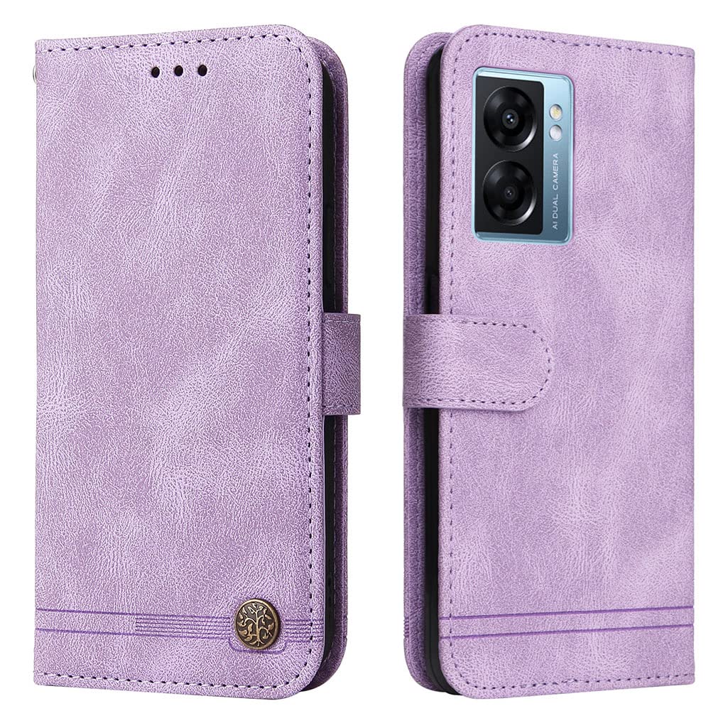 Custodia Portafoglio In Pelle PU Per Oppo A77 5G Con Cerniera, Slot E Supporto – Nero - 4