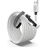 Syntech Link Cable 16FT for PCVR Compatible with Oculus/Quest 3/Meta Quest 3S, Quest2/Pro/Pico 4/Ultra Accessories and PC/SteamVR, High Speed PC Data Transfer, USB 3.0 to USB C Cable for VR Headset