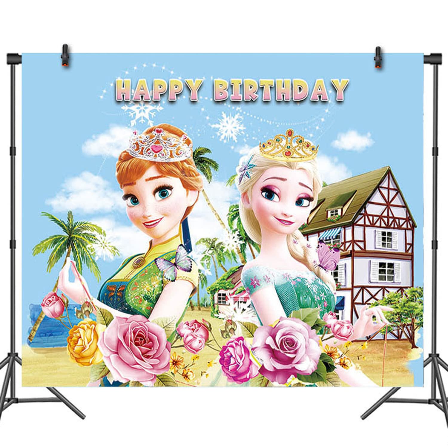 Buy Frozen Backdrops Happy Birthday Backdrop Photography Backdrop