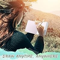 Vista 5 de Tenceur 8 mini diarios de acuarela portátiles de 3.9 x 3.9 pulgadas, 240 hojas, 480 páginas, cuadernos de bocetos cuadrados pequeños de acuarela